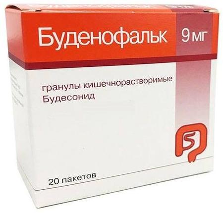Фото Буденофальк, гранулы кишечнорастворимые, пакетики 9 мг, 20 шт.