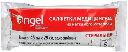 Фото Салфетка стерильная из нетканого материала, 45 см x 29 см, 5 шт.