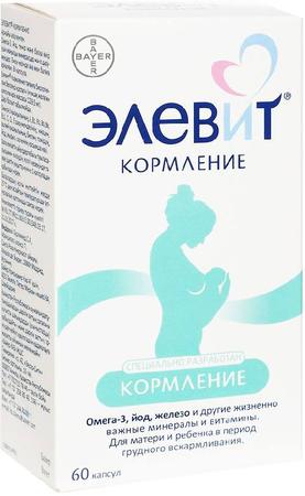 Фото Элевит Кормление, капсулы, 60 шт.
