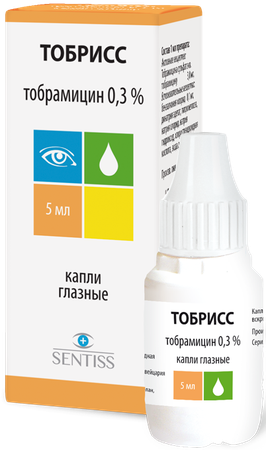 Фото Тобрисс, капли глазные 0.3%, 5 мл