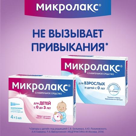 Фото Микролакс, раствор для ректального введения (микроклизмы) 5 мл, 4 шт. Фото Микролакс, раствор для ректального введения (микроклизмы) 5 мл, 4 шт.