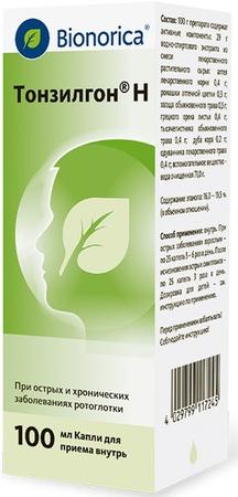 Фото Тонзилгон Н, капли 100 мл
