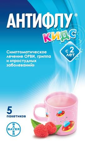Фото Антифлу Кидс, порошок, пакетики 12 г, 5 шт.