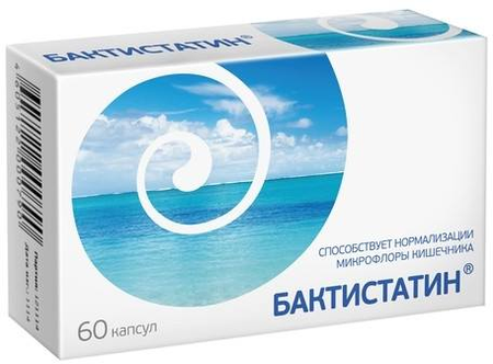 Фото Бактистатин, капсулы 0.5 г, 60 шт.