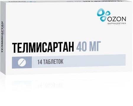 Фото Телмисартан табл 40 мг х14