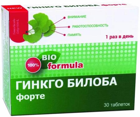 Фото Гинкго Билоба Форте табл 460 мг х30