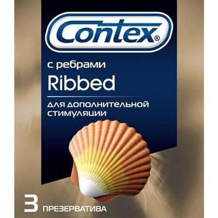 Фото Презервативы Контекс Ribbed с ребрами, 3 шт.