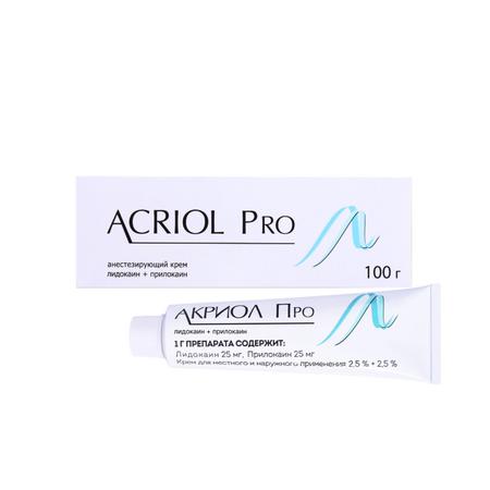 Фото Акриол Про, крем для местного и наружного применения, 2,5 %+2,5%, 100 г.