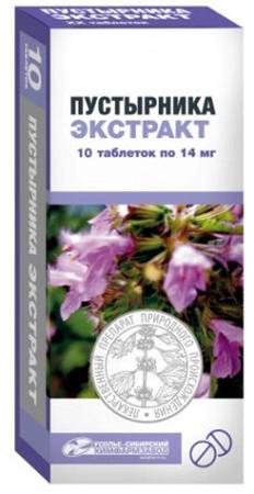 Фото Пустырника экстракт, таблетки 14 мг, 20 шт.