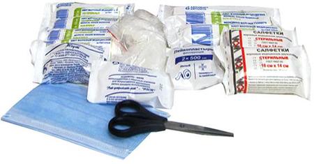 Фото Аптечка первой помощи автомобильная Салют в футляре 2ПМ (пр-1080н)