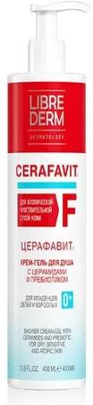 Фото Либридерм Церафавит, крем-гель для душа с церамидами и пребиотиком, 400 мл