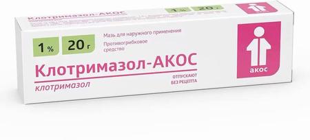 Фото Клотримазол-АКОС, мазь 1%, 20 г