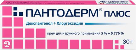 Фото Пантодерм плюс, крем 5%+0.776%, 30 г