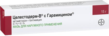 Фото Целестодерм В с гарамицином, мазь 15 г
