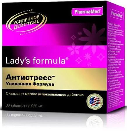 Фото Леди-с формула Антистресс Усиленная Формула, таблетки, 30 шт.