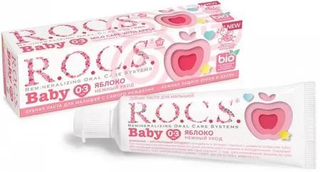 Фото Rocs Baby Нежный Уход, зубная паста (яблоко), 45 г