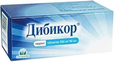 Фото Дибикор, таблетки 500 мг, 60 шт.