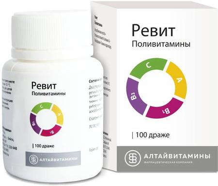 Фото Ревит, драже, 100 шт.