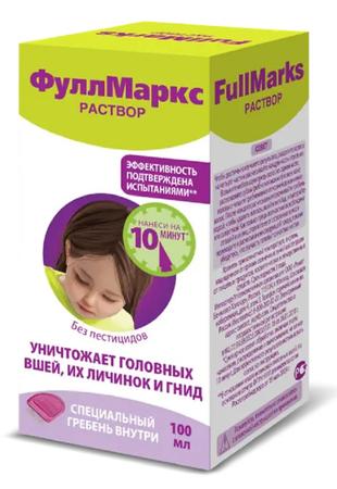 Фото Фулл Маркс, раствор для для уничтожения вшей, 100 мл
