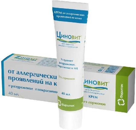 Фото Циновит, крем от аллергии 40 мл, 1 шт.