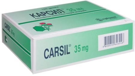 Фото Карсил, таблетки 35 мг, 180 шт.