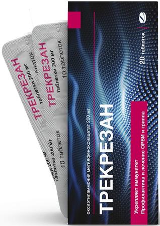 Фото Трекрезан, таблетки 200 мг (Гротекс), 20 шт.