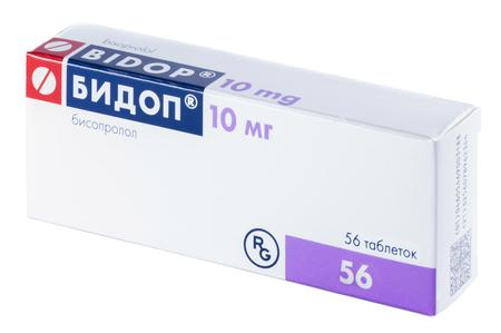 Фото Бидоп, таблетки 10 мг, 56 шт.