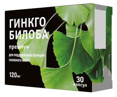 Фото Гинкго билоба Премиум, капсулы 320 мг, 30 шт.