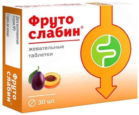 Фото Фрутослабин, таблетки жевательные 600 мг, 30 шт.