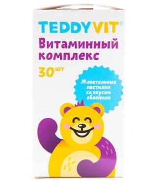 Фото TeddyVit Иммуно, витаминный комплекс с облепихой, пастилки жевательные, 30 шт.