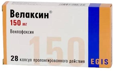 Фото Велаксин, капсулы пролонг. 150 мг, 28 шт.