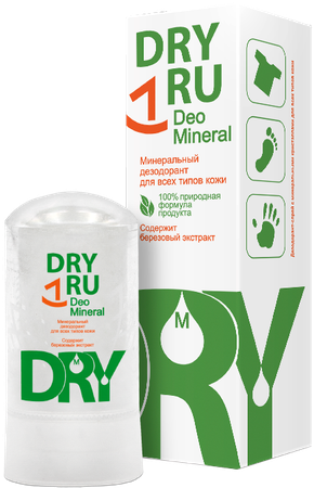 Фото ДрайРу Deo Mineral, минеральный дезодорант, 60 г Фото ДрайРу Deo Mineral, минеральный дезодорант, 60 г