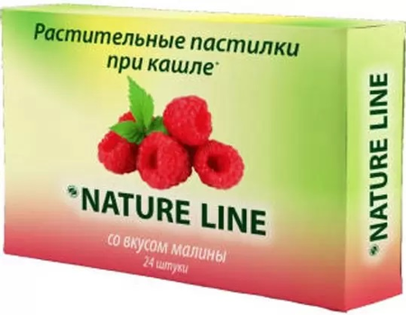 Фото НатурЛайн, леденцы с растительными экстрактами (малина), 24 шт.