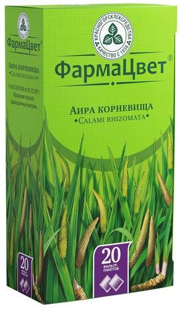 Фото Аира корневища, пакетики 1.5 г, 20 шт.
