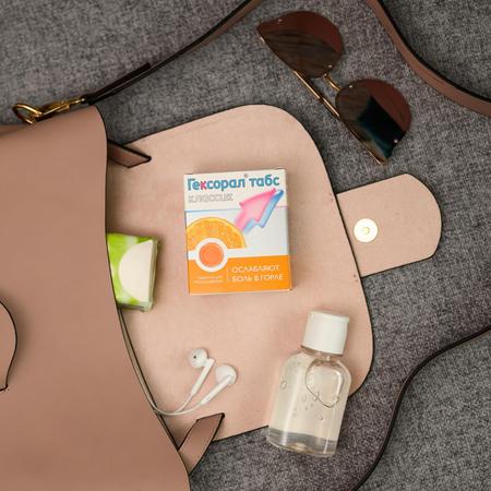 Фото Гексорал Табс Классик, таблетки для рассасывания (апельсин), 16 шт.