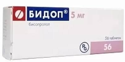 Фото Бидоп, таблетки 5 мг, 56 шт.