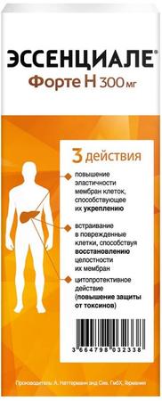 Фото Эссенциале Н форте, капсулы 300 мг, 180 шт.