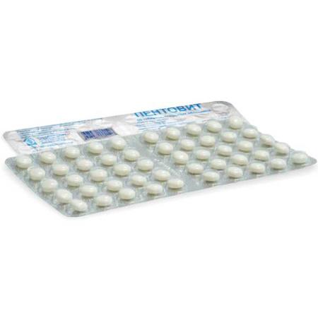 Фото Пентовит, таблетки покрыт. плен. об., 50 шт.