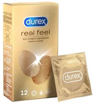 Фото Презервативы Дюрекс Real Feel для естественных ощущений, 12 шт.
