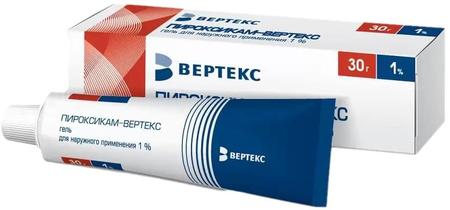 Фото Пироксикам-Вертекс, гель 1%, 30 г Фото Пироксикам-Вертекс, гель 1%, 30 г