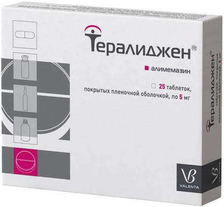 Фото Тералиджен Валента, таблетки покрыт. плен. об. 5 мг, 25 шт.