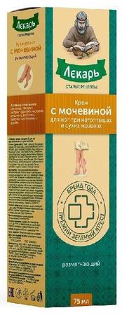 Фото Лекарь, крем с мочевиной при натоптышах и сухих мозолях, 75 мл