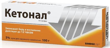Фото Кетонал, крем 5%, 100 г