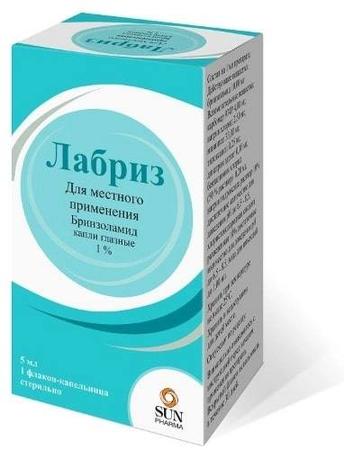 Фото Лабриз капли глаз 1 % фл/кап 5 мл х1