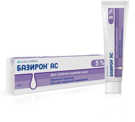 Фото Базирон АС, гель 5%, 40 г