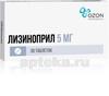 Фото Лизиноприл, таблетки 5 мг, 30 шт.