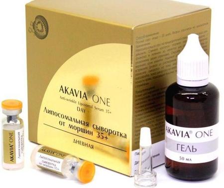Фото Акавия ONE, сыворотка от глубоких морщин 35+ липосомальная дневная (набор)