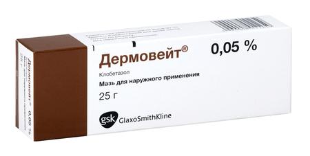 Фото Дермовейт, мазь 0.05%, 25 г