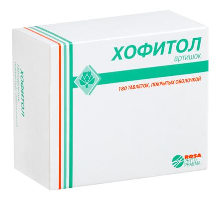 Фото Хофитол, таблетки покрыт. плен. об. 200 мг, 180 шт.