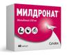 Фото Милдронат, капсулы 250 мг, 40 шт.